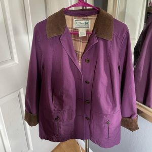 L.L Bean Purple Coat